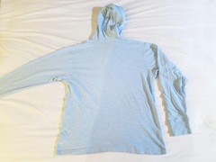 ~NWT Old Navy Long Sleeve Light weight Hooded Henley Shirt Hoodie S Small Blue~