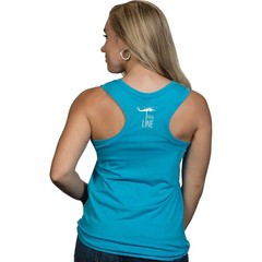 Nine Line Apparel Women’s Grit And Grace Racerback Tank Top – Small – Turquoise