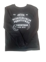 Black Ouija Board Graphic T-Shirt – Youth Size 10/12 – Mystifying Oracle Design
