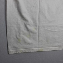 Vintage Pluma T Shirt Blank XL White Heavyweight Cotton 90s Casual RARE distress