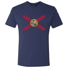 Florida Flag State Pride Hometown Triblend Mens T-Shirt – Vintage Navy