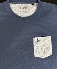 Original Penguin by Munsingwear Blue Tshirt Size XL Casual Preppy Weekend