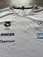 2022 MERCEDES-BENZ FORMULA E TEAM WHITE T-SHIRT OFFICIAL LICENSED PRODUCT Size M