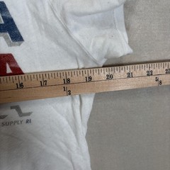 Denim & Supply Ralph Lauren Women Sz M America Graphic T-Shirt White *READ*