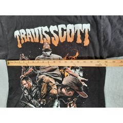 Travis Scott Men’s Medium Utopia Graphic Art Logo Stretch T-Shirt Short Sleeve