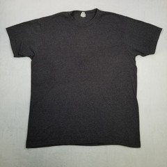 Shaka Active Men’s Dark Gray Soft Spun Cotton Crew Neck Basic T-Shirt Size XL