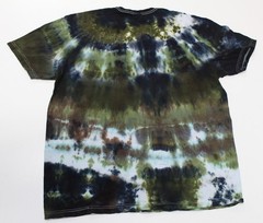 Tie Dye T-Shirt Adult XL Green Midnight Stand Gildan Softstyle Short Sleeve