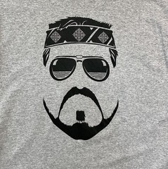 Walter Sobchak The Dude Movie John Goodman T-shirt Size XL Heather Gray Cotton