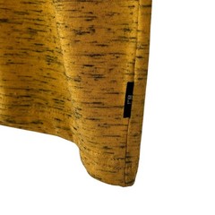 Dikotomy Premium Basics Men’s Mustard Gold Marled Standard Fit T Shirt Size M
