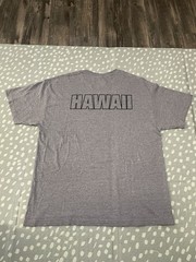 Vintage Y2K Hawaii Marine Football T-Shirt XL Gray Alstyle AAA MCBH USMC 90s