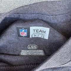 NFL Team Apparel Los Angeles Rams Mens T-Shirt Large Gray Heather Graphic Tee