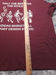 NEW Adidas Originals Basketball Design Studio T-Shirt Men’s Size XL Shadow Red