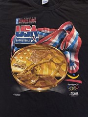 Vintage 1992 USA Basketball Dream Team Salem Sportswear Shirt L Made USA