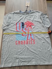 Chubbies T-Shirt Men’s The Chub Spangled Banner USA Non Pocket Graphic. Size XL