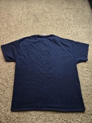Vintage NYC Groove Grafx T Shirt Mens XL Blue Short Sleeve Graphic Y2K
