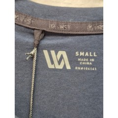 VRST T-Shirt Mens Size S Blue Crew Neck Short Sleeve Chest Pocket Stretchy 7365
