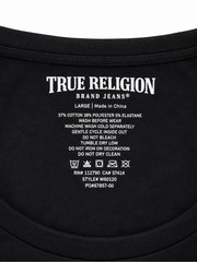 New With Tags True Religion Tee Black Gold Logo L