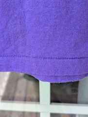 Vintage 90s Hanes T-shirt L Purple Sea Shell Single Stitch Gold Sparkle Coastal