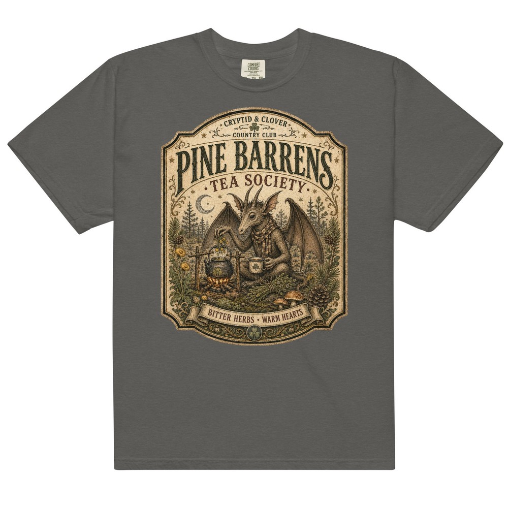 Jersey Devil Premium Comfort Colors T-Shirt Pine Barrens Cryptid Club Tee S-4XL