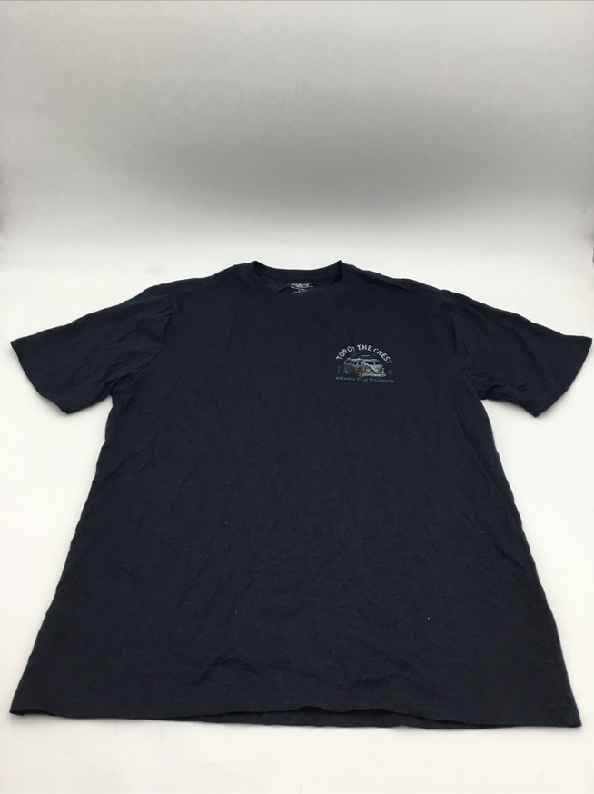 G.H Bass and Co Mens Short Sleeve Tshirt Blue Sz Large