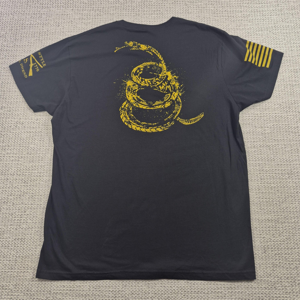 Grunt Style Shirt Mens 3XL Dont Tread On Me Flag Graphic Tee Tagless Patriotic