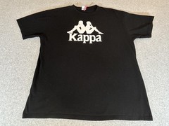 Kappa Shirt Mens XL Black Omini Logo Graphic Crewneck Short Sleeve Streetwear