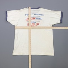Rare VTG SCREEN STARS Usher Corporation Triple D Appliance Ringer T Shirt 80s XL