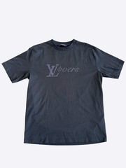 Louis Vuitton Black & Iridescent Logo T-shirt