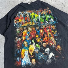 Vintage Marvel Mad Engine Civil War Super Hero Promo T Shirt Size L