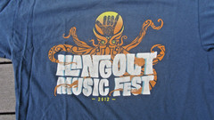 2 Hangout Festival 2014 Gulf Shores Alabama Ocean Blue Large Crew T-Shirt Koozie