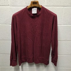 Jungmaven Mens Hemp Organic Cotton Long Sleeve T Shirt Sustainable Red M 24×27