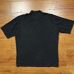 Chaorenbang T Shirt Mens L Black Short Sleeve Minimal Designer High Collar City