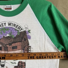 Vintage 80s Hiney Winery Raglan Single Stitch Funny Radio T Shirt USA Sz Medium