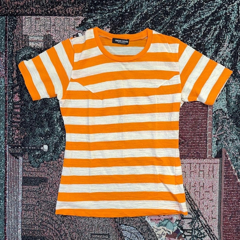 Undercover 1997SS Wool Elephant Graphic Border T-shirt Used Japan