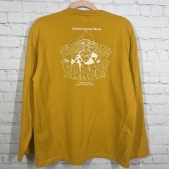 H&M John Boyega Shirt Mens Medium Orange Sustainable Cotton Long Sleeve