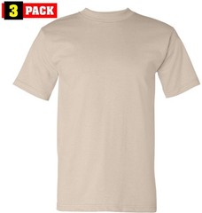 US Army Solid Color T-Shirts Made in USA 100% Cotton Heavyweight Shirts 3 Pack