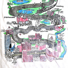 Vintage 80s Boston Marathon Running T Shirt Size M Single Stitch