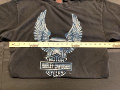 VTG Harley Davidson T-Shirt Black Lrg Biker Motorcycle Made In the USA See Pics