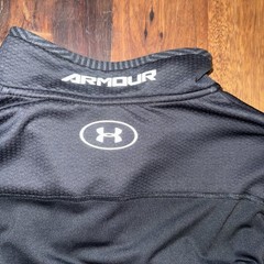 Under Armour 1/4 Zip Pullover Men’s M Gray Performance Long Sleeve Athletic