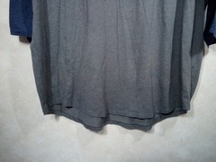 The North Face T-Shirt Men XXL Blue Gray Logo 3/4 Sleeve