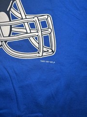 Vintage VTG 90s 1997 New York Giants NFL Salem Big Helmet Tee Xl Blue