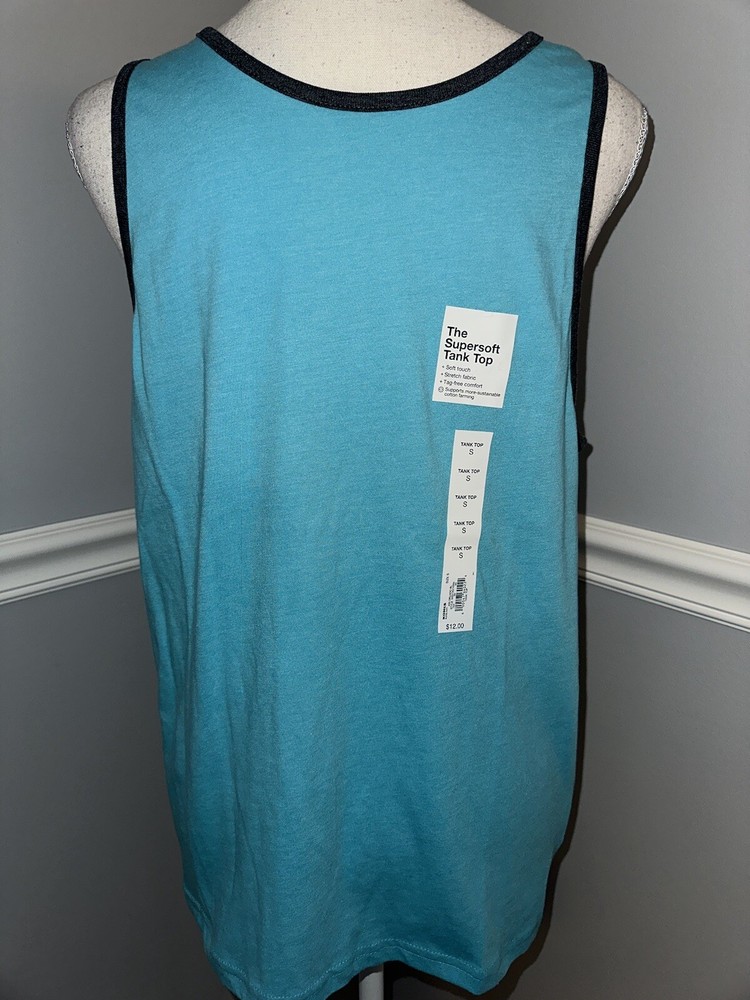 New Sonoma Super soft Tank Top Men’s Small Blue Stretch Tag Free Comfort