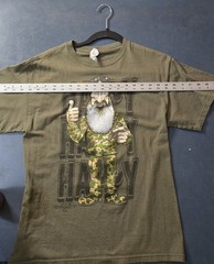 Duck Dynasty Shirt Phil Robertson Men’s Medium Olive Green Happy Happy Happy