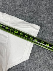 Set Of 5 Fruit Of The Loom T Shirt Men Large White Cotton Straight Hem Crew Neck
