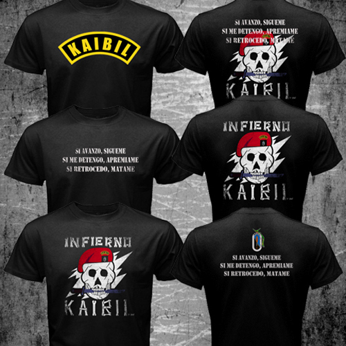 New Guatemala Army Special Force Kaibil Kaibiles Training El Infierno T-shirt
