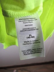 New Athletic Works Men T Shirt Size XL 46 48 Acid Yellow Long Sleeve