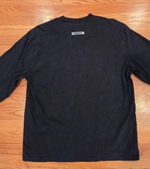 Fear of God Essentials Long Sleeve Shirt Size L Used Black FOG