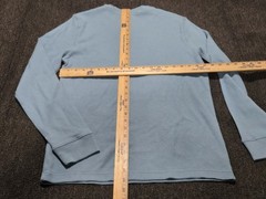 NWT Roebuck Long Sleeve Waffle Knit Thermal Shirt Blue Men’s Large