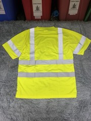 Class 3 Reflective Safety Yellow XL T-Shirt HIGH VIZ Safe Wear Pocket