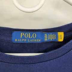 Polo Ralph Lauren Mens XL Navy Blue Paint Splatter Graphic Logo T-Shirt Cotton